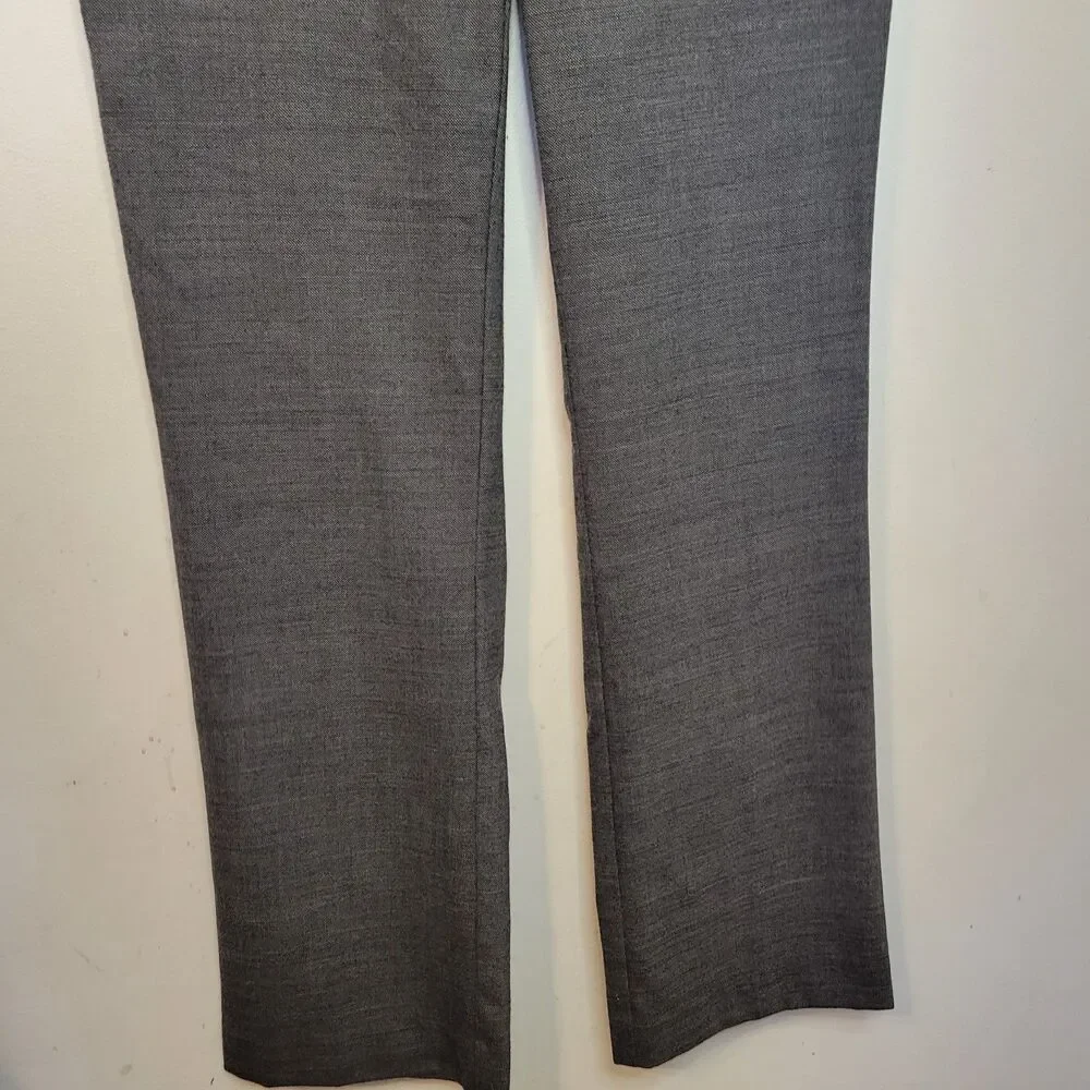 Gap Women’s Size 6 Curvy Long Gray Dress Pants Wool Blend Pre-Owned